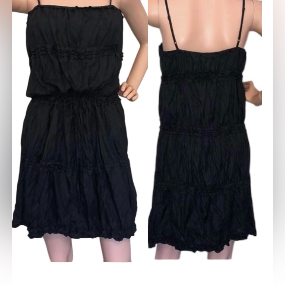 Theory Mini Ruffle Silk
Cami Dress size 4 Black MN
Used - Picture 1 of 8